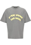 2Y Studios Kurzarmshirt Herren Vibes Oversize Tee Grau/Lila/Dunkelgrau/Weiß