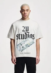 2Y Studios T-Shirt Razor Oversize Tee Weiß/Rot/Grün/Silber/Grau/Creme