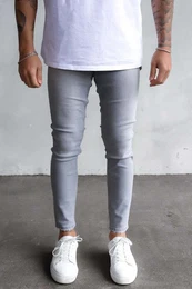 2Y Premium Bequeme Jeans 2Y Premium Herren 2Y Basic Skinny Fit Denim (1-tlg)