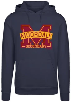 F4NT4STIC Kapuzenpullover Sex Education Moordale Cracked Netflix Rot/Dunkelblau F4NT4STIC Kapuzenpullover Sex Education Moordale Cracked Netflix Rot/Dunkelblau