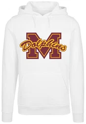 F4NT4STIC Kapuzenpullover Sex Education M Dolphins Netflix TV Series Rot/Creme/Dunkelrot/Bordeaux/Gold