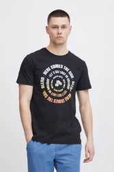 Blend T-Shirt BHTee Blau/Orange/Schwarz
