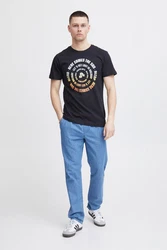 Blend T-Shirt BHTee Blau/Orange/Schwarz