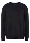 Man's World Sweatshirt Basic-Stil Rundhalsausschnitt Schwarz