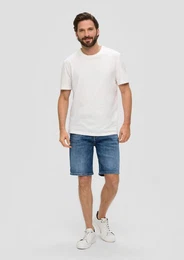 Stoffhose Short Jeans / Regular fit / Mid rise / Straight leg Waschung