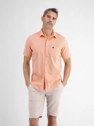 LERROS Leinenhemd Orange/Rosa/Rot