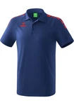 Erima Essential 5-C Poloshirt Dunkelblau/Blau/Hellblau/Rot