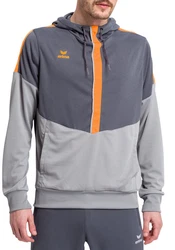 Erima Kapuzensweat Squad Orange/Braun/Hellgrau/Grau