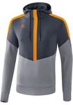 Erima Kapuzensweat Squad Orange/Braun/Hellgrau/Grau Erima Kapuzensweat Squad Orange/Braun/Hellgrau/Grau