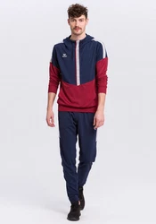 Erima Kapuzensweat Squad Lila/Dunkelrot/Rot/Bordeaux/Mischfarben