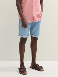 TOM TAILOR Jeansshorts TTJOSH Regular Slim Jeans Shorts Hellblau/Blau