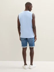 TOM TAILOR Jeansshorts TTJOSH Regular Slim Jeans Shorts Blau/Hellblau