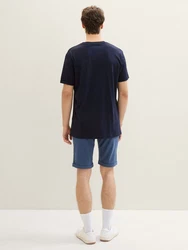 TOM TAILOR Denim Shorts Slim Chino Hellblau/Dunkelblau/Blau