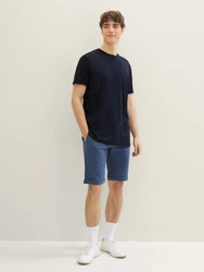 TOM TAILOR Denim Shorts Slim Chino Hellblau/Dunkelblau/Blau