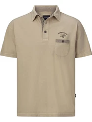 Babista Poloshirt TORIANO mit Musterdetails beige
