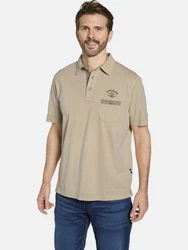 Babista Poloshirt TORIANO mit Musterdetails beige