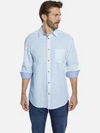 Langarmhemd DELVINO im feinen Karo-Design
