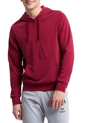 Erima Sweatshirt Basic Hoody Dunkelrot/Rot