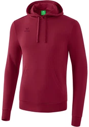 Erima Sweatshirt Basic Hoody Dunkelrot/Rot