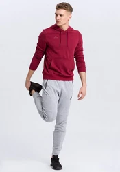Erima Sweatshirt Basic Hoody Dunkelrot/Rot