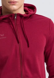 Erima Sweatjacke Basic Kapuzenjacke Dunkelrot/Rot/Bordeaux