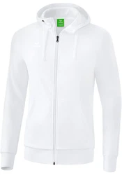 Erima Sweatjacke Basic Kapuzenjacke Weiß/Creme/Schwarz