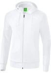 Erima Sweatjacke Basic Kapuzenjacke Weiß/Creme/Schwarz