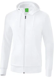 Erima Sweatjacke Basic Kapuzenjacke Weiß/Creme/Schwarz