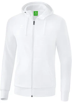 Erima Sweatjacke Basic Kapuzenjacke Weiß/Creme/Schwarz