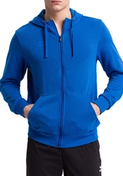 Erima Sweatjacke Basic Kapuzenjacke Blau/Hellblau