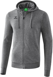 Erima Sweatjacke Basic Kapuzenjacke Hellgrau/Dunkelgrau/Grau