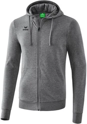 Erima Sweatjacke Basic Kapuzenjacke Hellgrau/Dunkelgrau/Grau