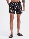 OMBRE Badeshorts für Männer Print Orange/Gelb/Rot/Dunkelblau