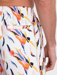 OMBRE Badeshorts für Männer Print Mischfarben/Gelb/Orange/Weiß/Beige/Rot