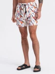 OMBRE Badeshorts für Männer Print Mischfarben/Gelb/Orange/Weiß/Beige/Rot