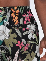 OMBRE Badeshorts für Männer Print Mischfarben/Schwarz/Grün