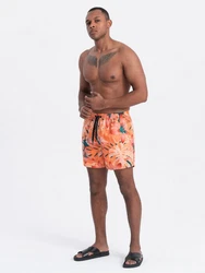 OMBRE Badeshorts für Männer Print Orange