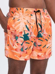 OMBRE Badeshorts für Männer Print Orange