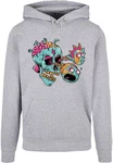 ABSOLUTE CULT Kapuzensweatshirt Rick And Morty Eyeball Skull Basic Hoody Grau/Grün/Hellgrau/Beige