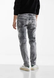 STREET ONE MEN Gerade Jeans Middle Waist Grau/Hellgrau/Dunkelgrau