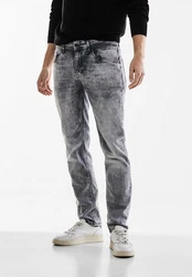 STREET ONE MEN Gerade Jeans Middle Waist Grau/Hellgrau/Dunkelgrau
