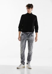 STREET ONE MEN Gerade Jeans Middle Waist Grau/Hellgrau/Dunkelgrau