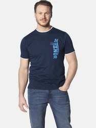 Jan Vanderstorm T-Shirt FLEMMING Dunkelblau/Blau
