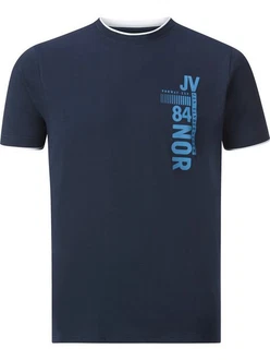 Jan Vanderstorm T-Shirt FLEMMING Dunkelblau/Blau Jan Vanderstorm T-Shirt FLEMMING Dunkelblau/Blau
