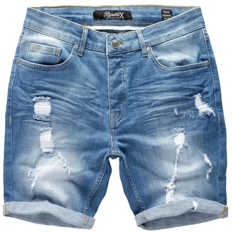 REPUBLIX Jeansshorts ZYAIRE Herren Regular Fit Rot/Hellblau/Blau/Dunkelblau