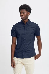 Blend Kurzarmhemd Shirt Dunkelblau/Rot/Blau/Weiß
