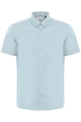Blend Kurzarmhemd Shirt Khaki/Hellblau/Beige