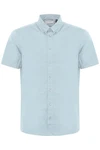 Blend Kurzarmhemd Shirt Khaki/Hellblau/Beige