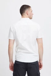 Blend Kurzarmhemd Shirt Weiß/Grau/Creme