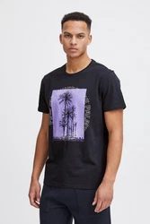 Blend T-Shirt BLEND BHTee Lila/Schwarz/Beige